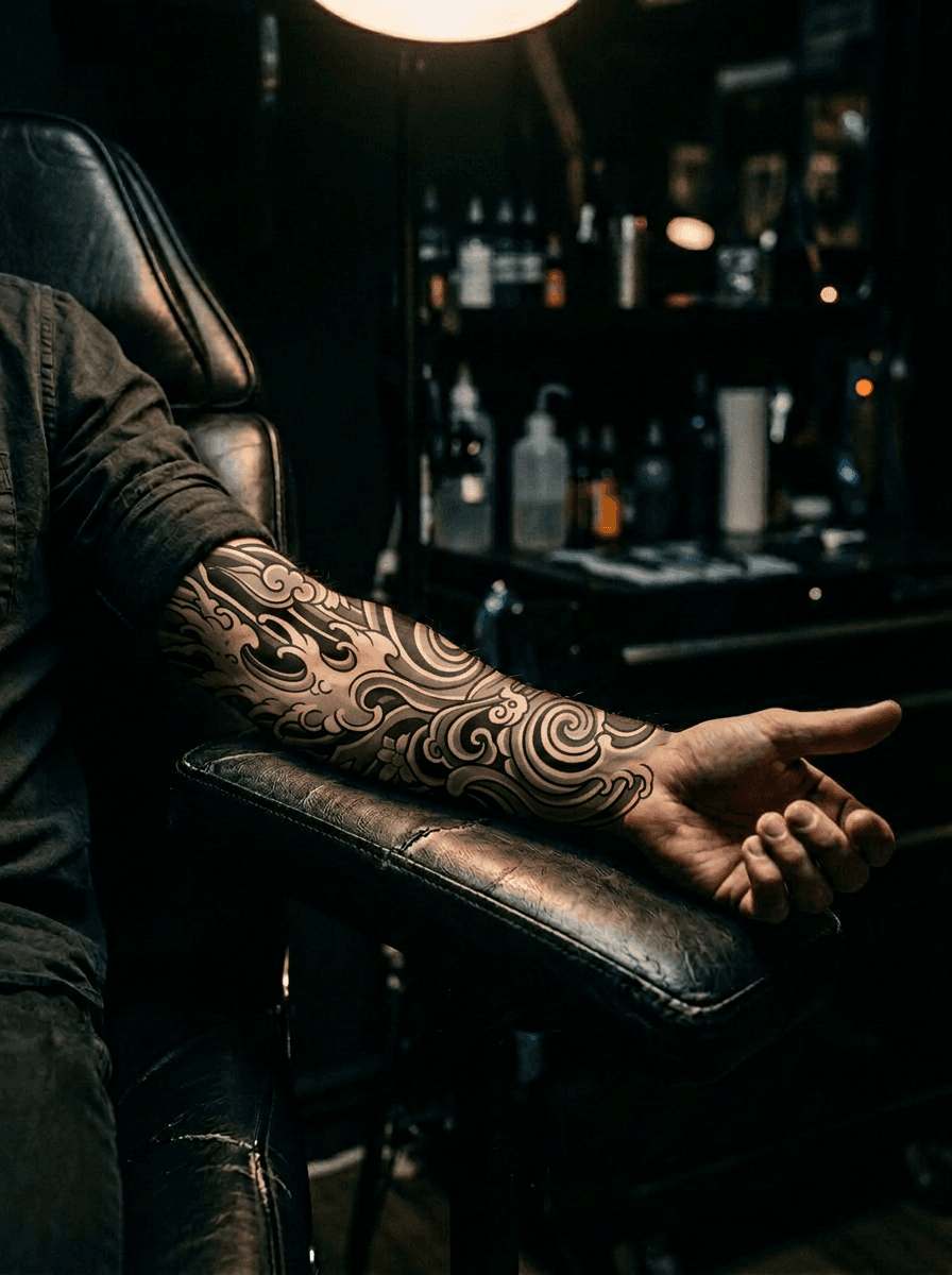 Тату эскиз: Tryon: forearm