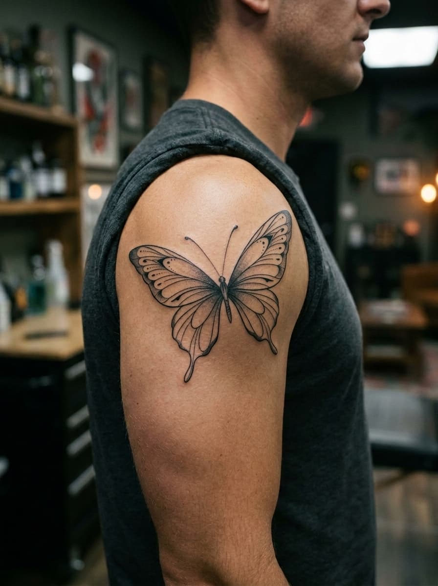 Тату эскиз: Tryon: shoulder