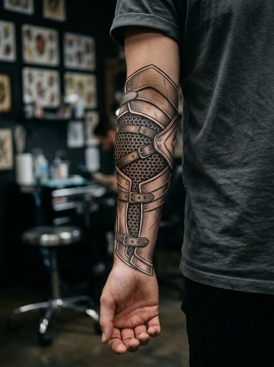 Тату эскиз: Tryon: forearm
