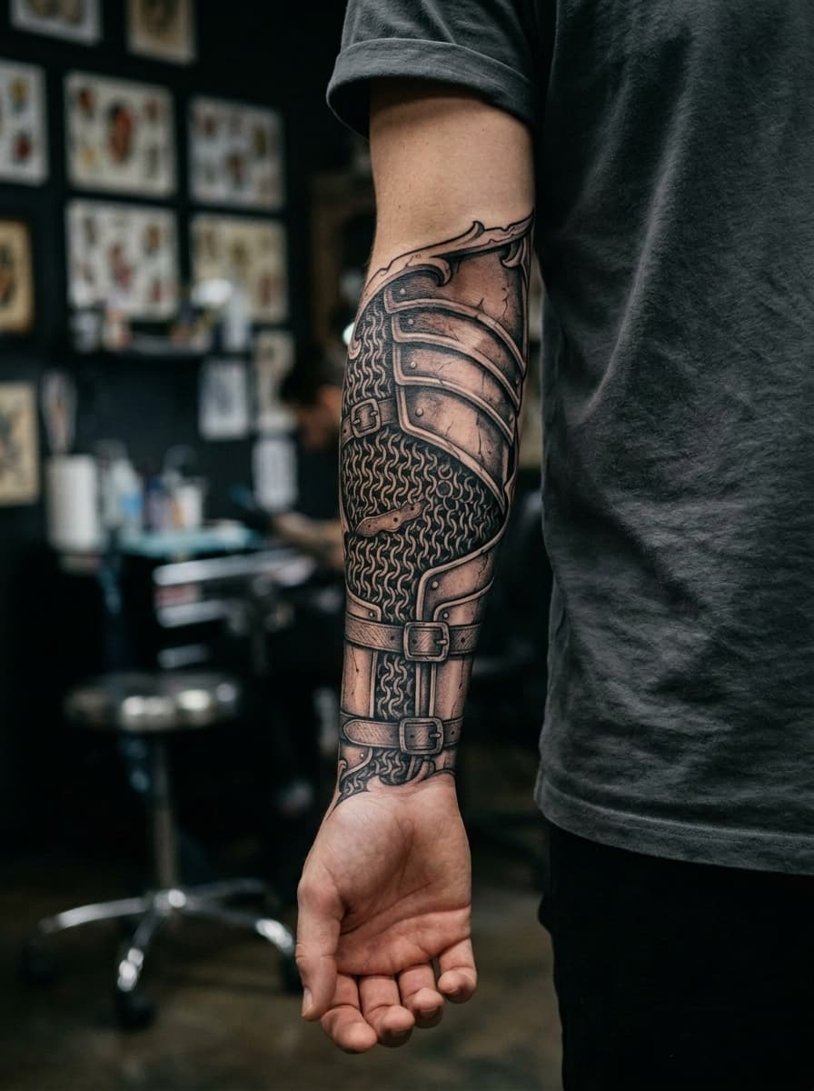 Тату эскиз: Tryon: forearm