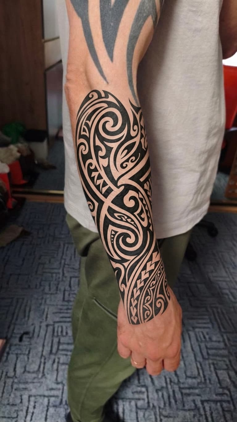 Тату эскиз: Tryon: forearm