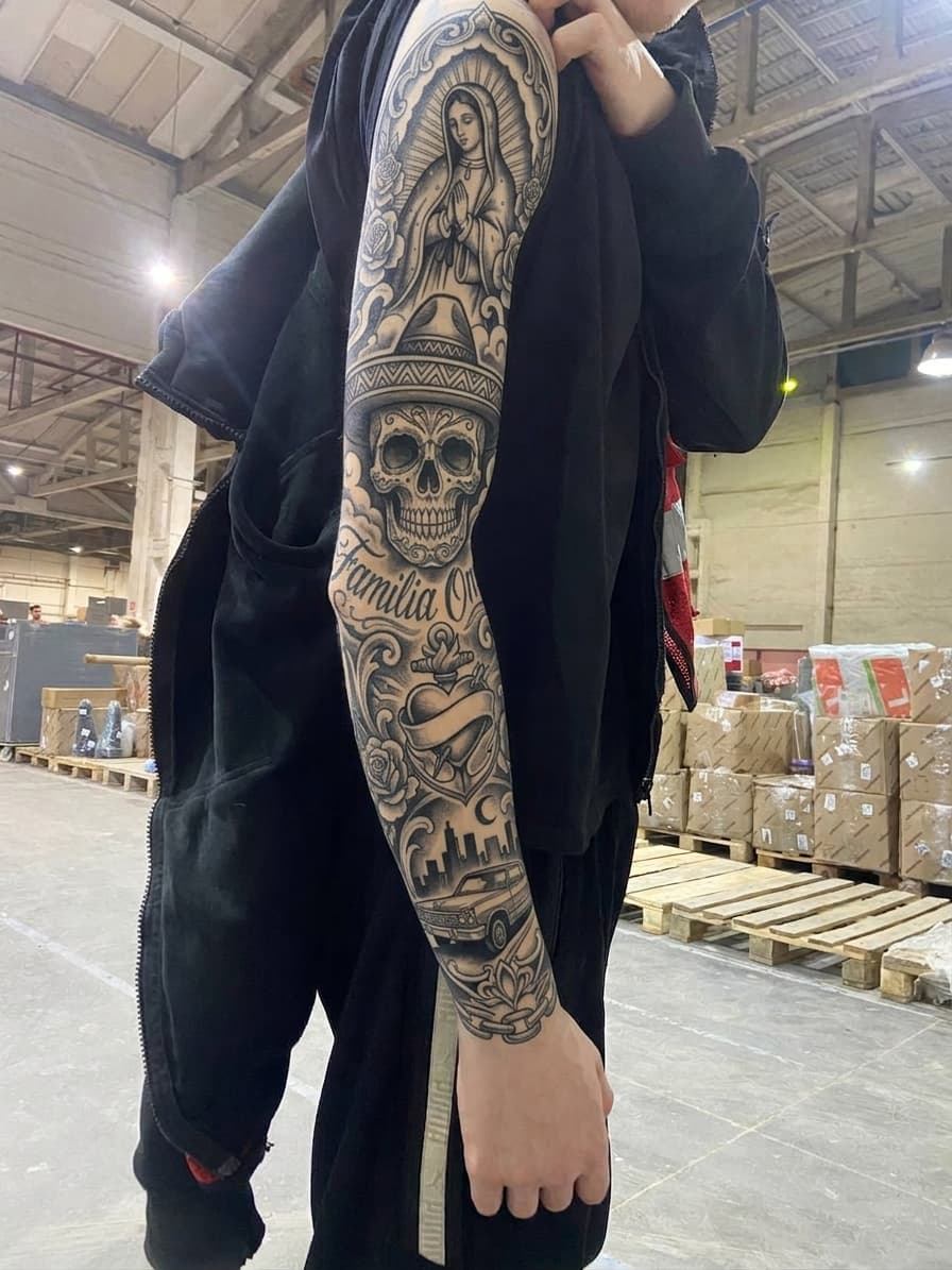 Тату эскиз: Tryon: sleeve