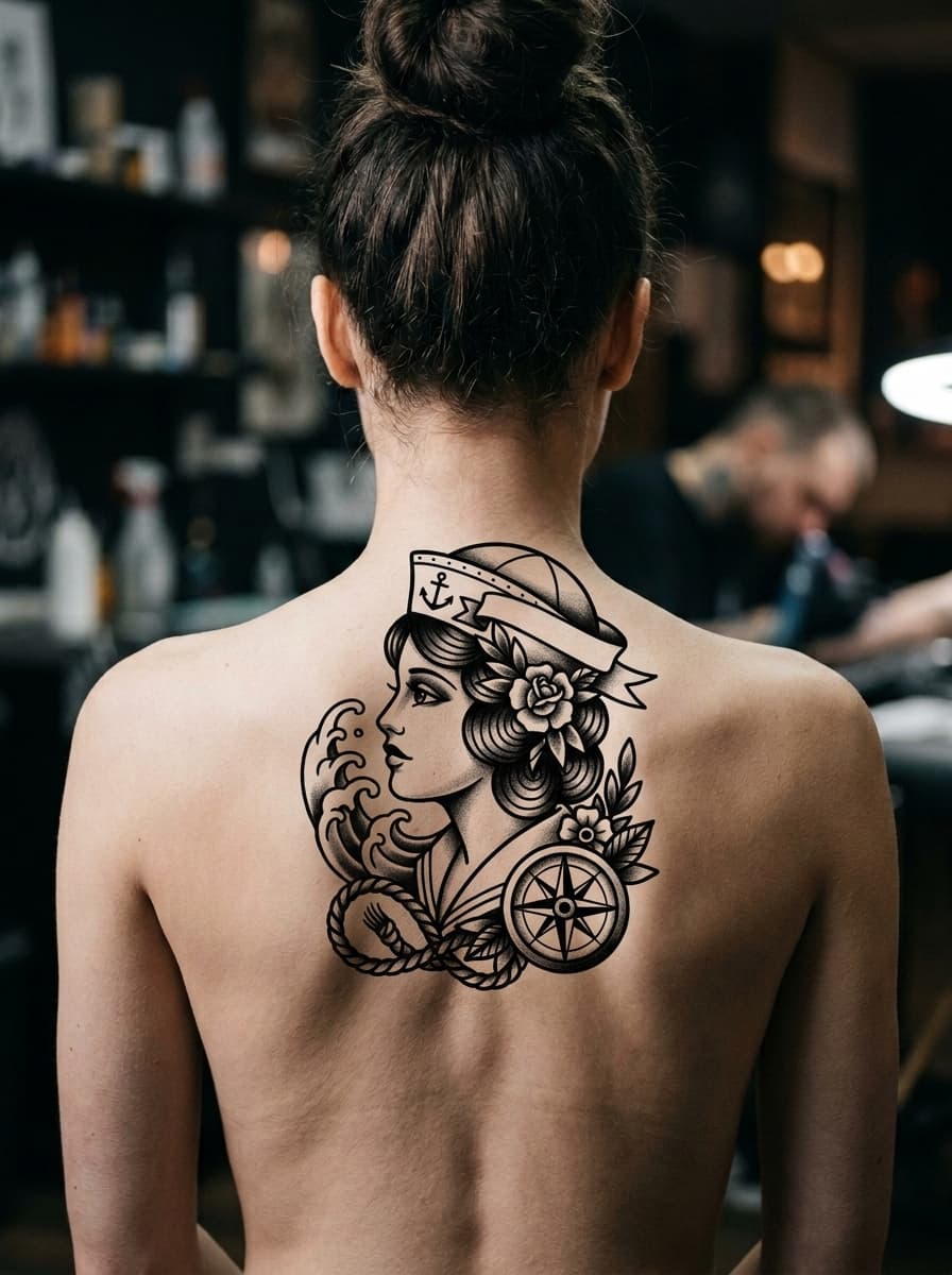 Тату эскиз: Tryon: back