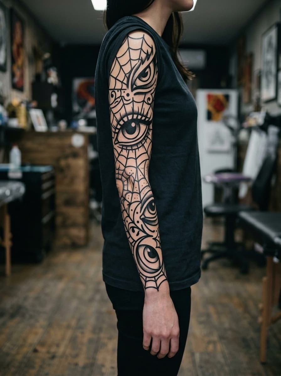 Тату эскиз: Tryon: sleeve