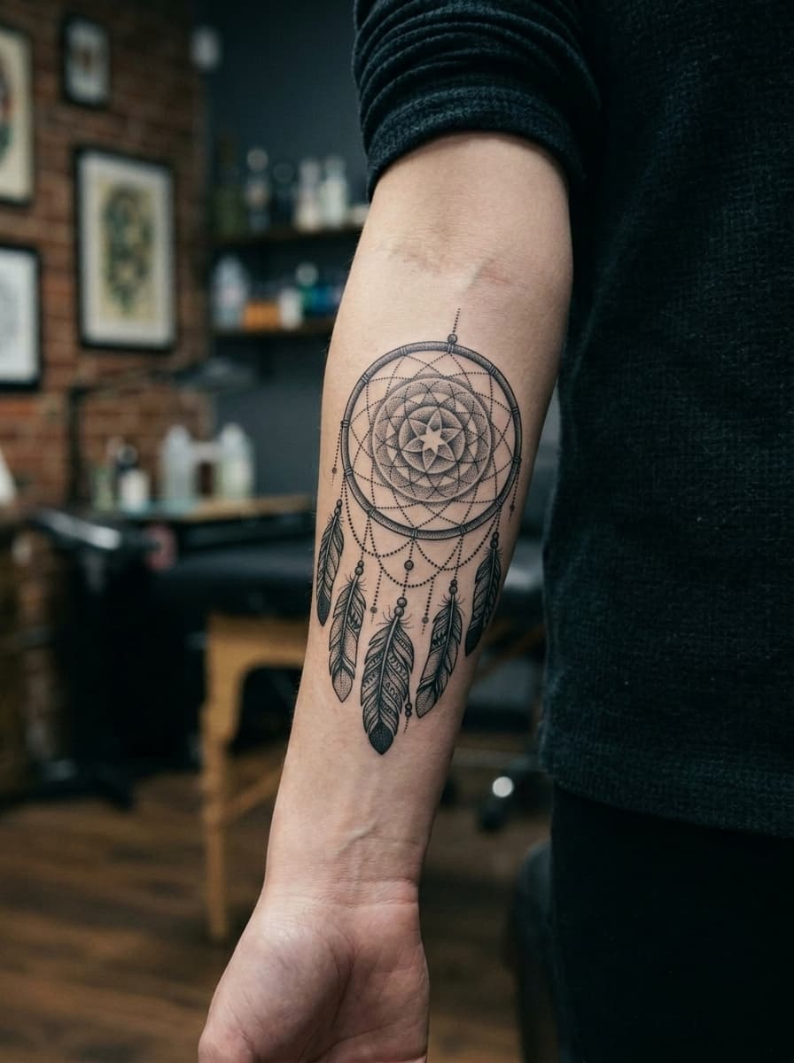 Тату эскиз: Tryon: forearm