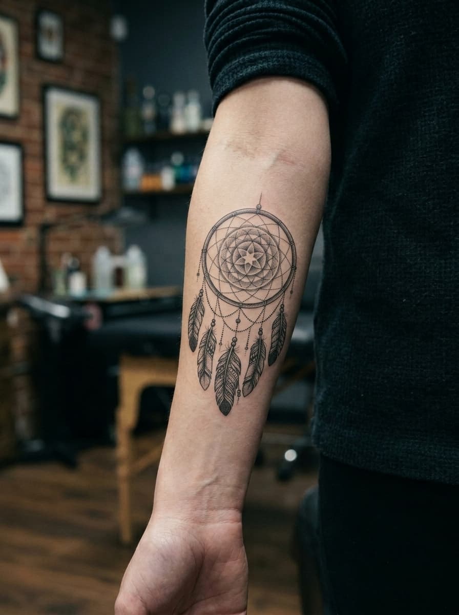 Тату эскиз: Tryon: forearm