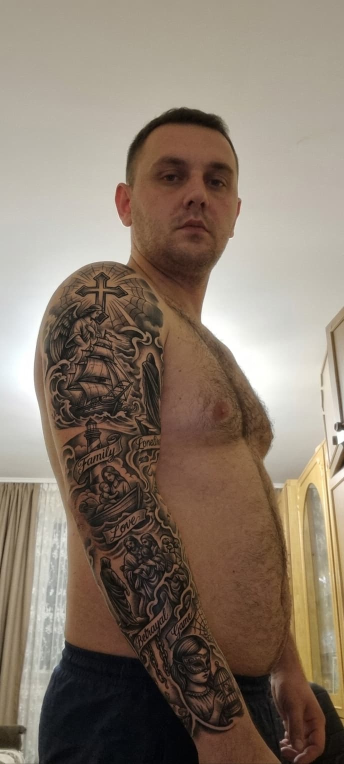 Тату эскиз: Tryon: sleeve