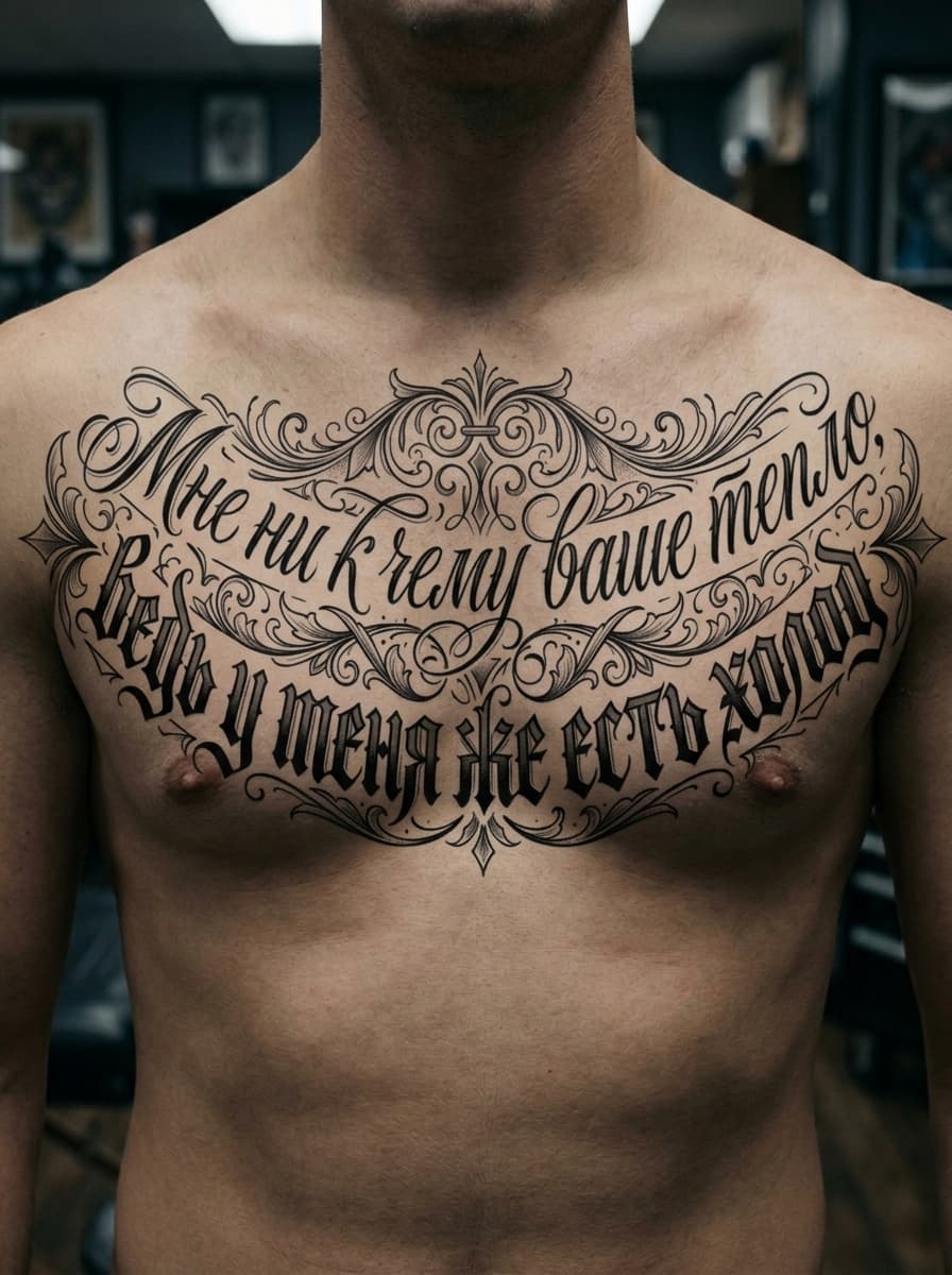 Тату эскиз: Tryon: chest