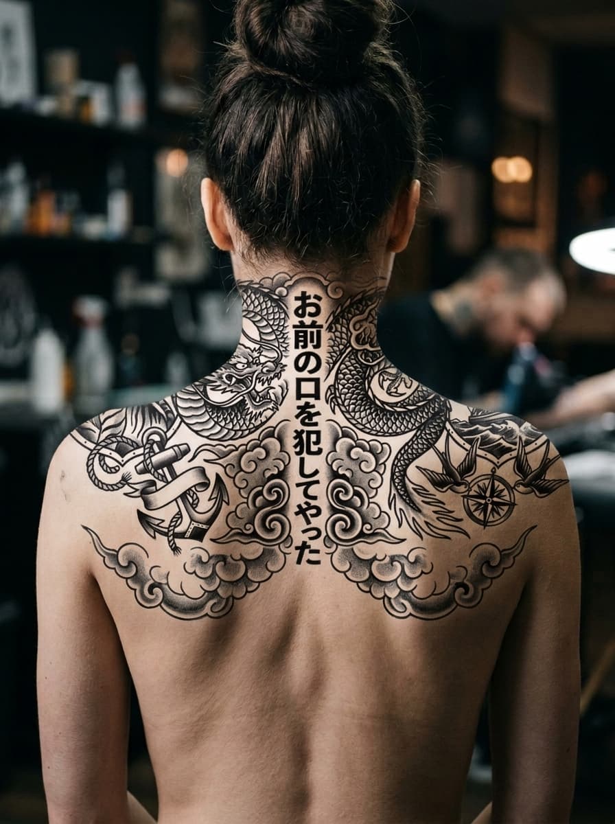 Тату эскиз: Tryon: back