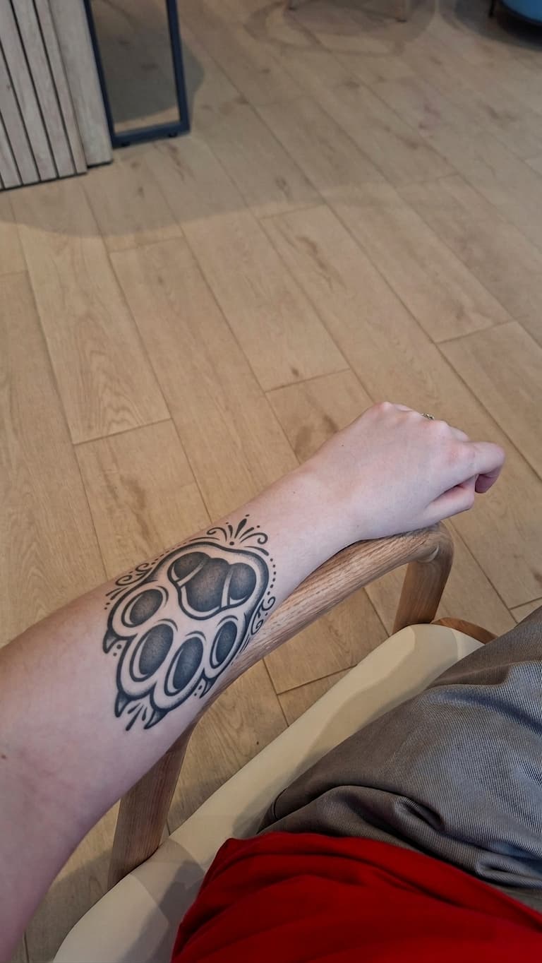 Тату эскиз: Tryon: forearm