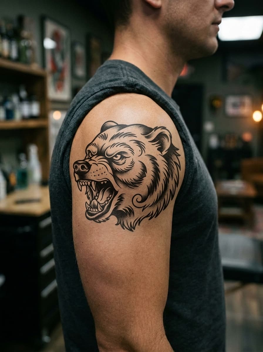 Тату эскиз: Tryon: shoulder