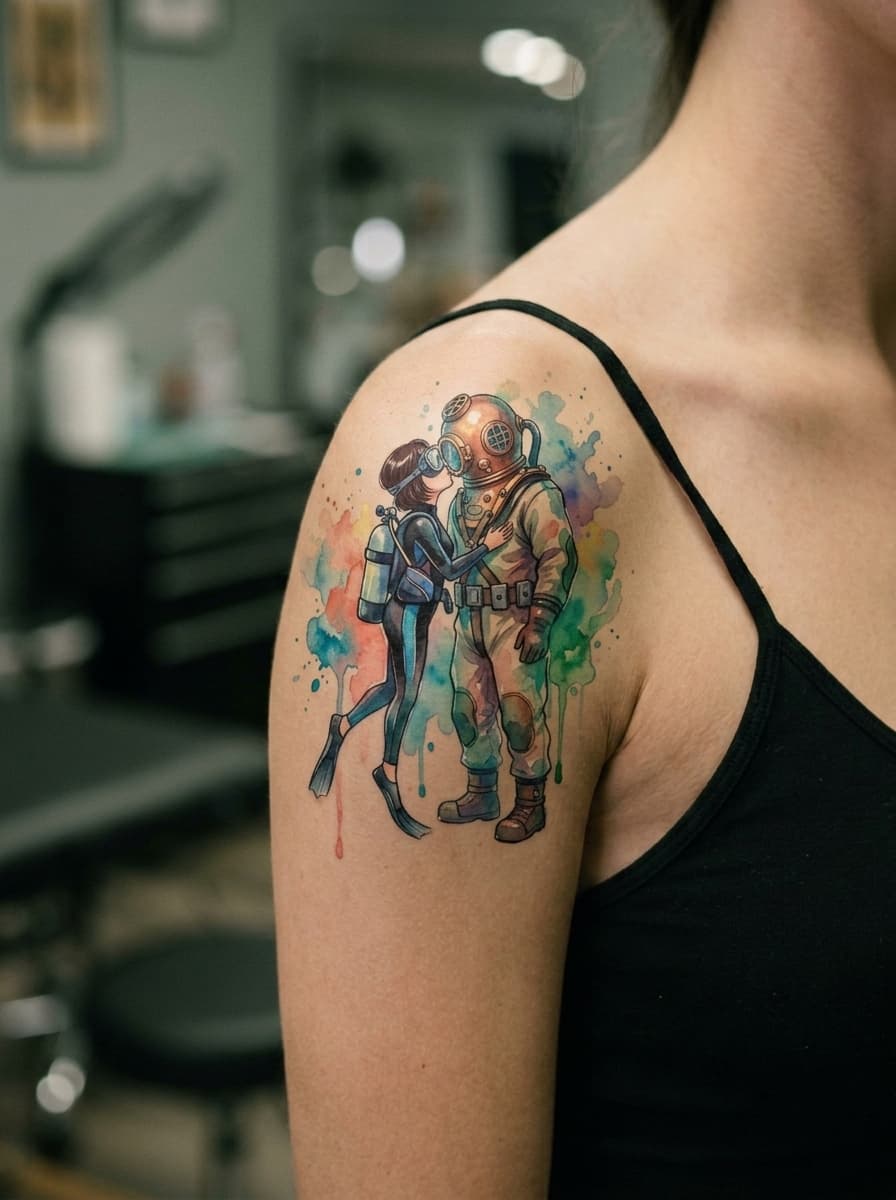 Тату эскиз: Tryon: shoulder