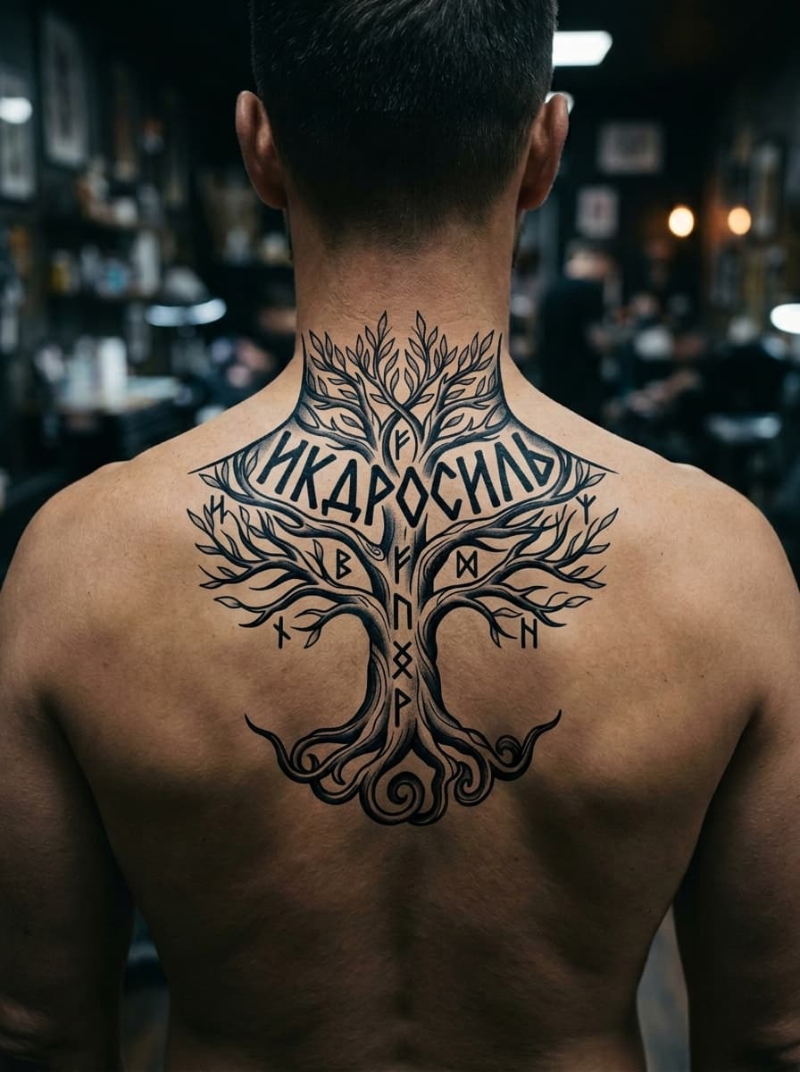 Тату эскиз: Tryon: back