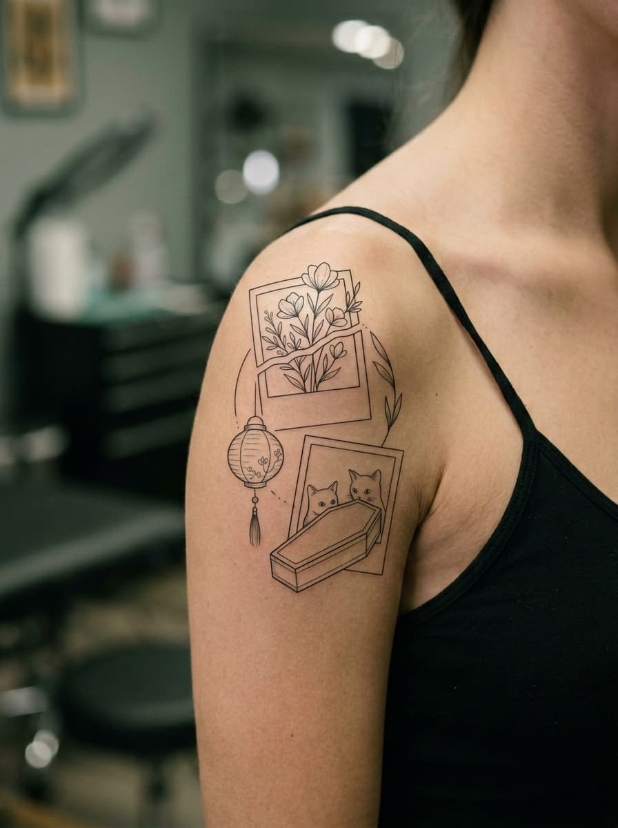 Тату эскиз: Tryon: shoulder