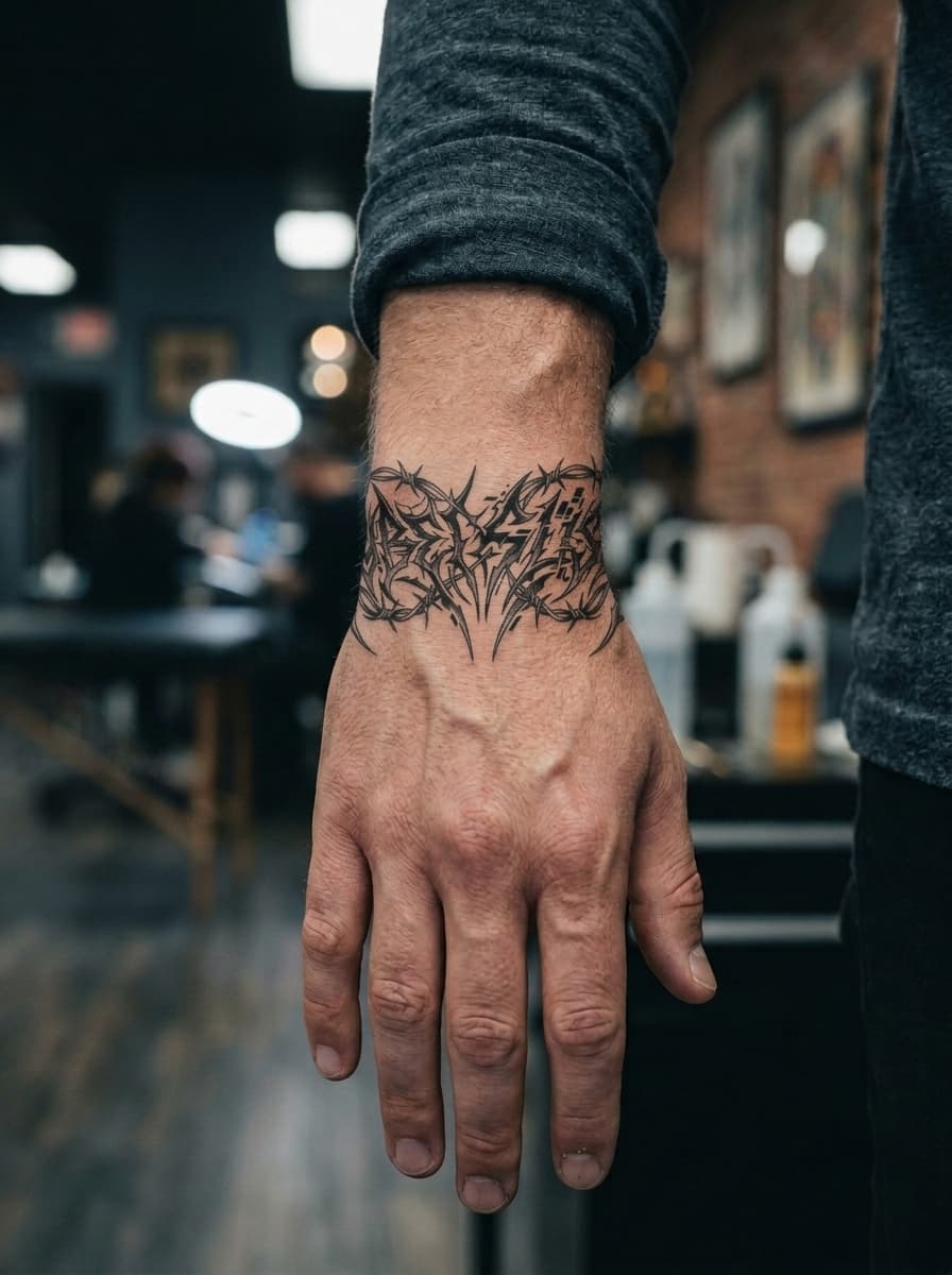 Тату эскиз: Tryon: wrist