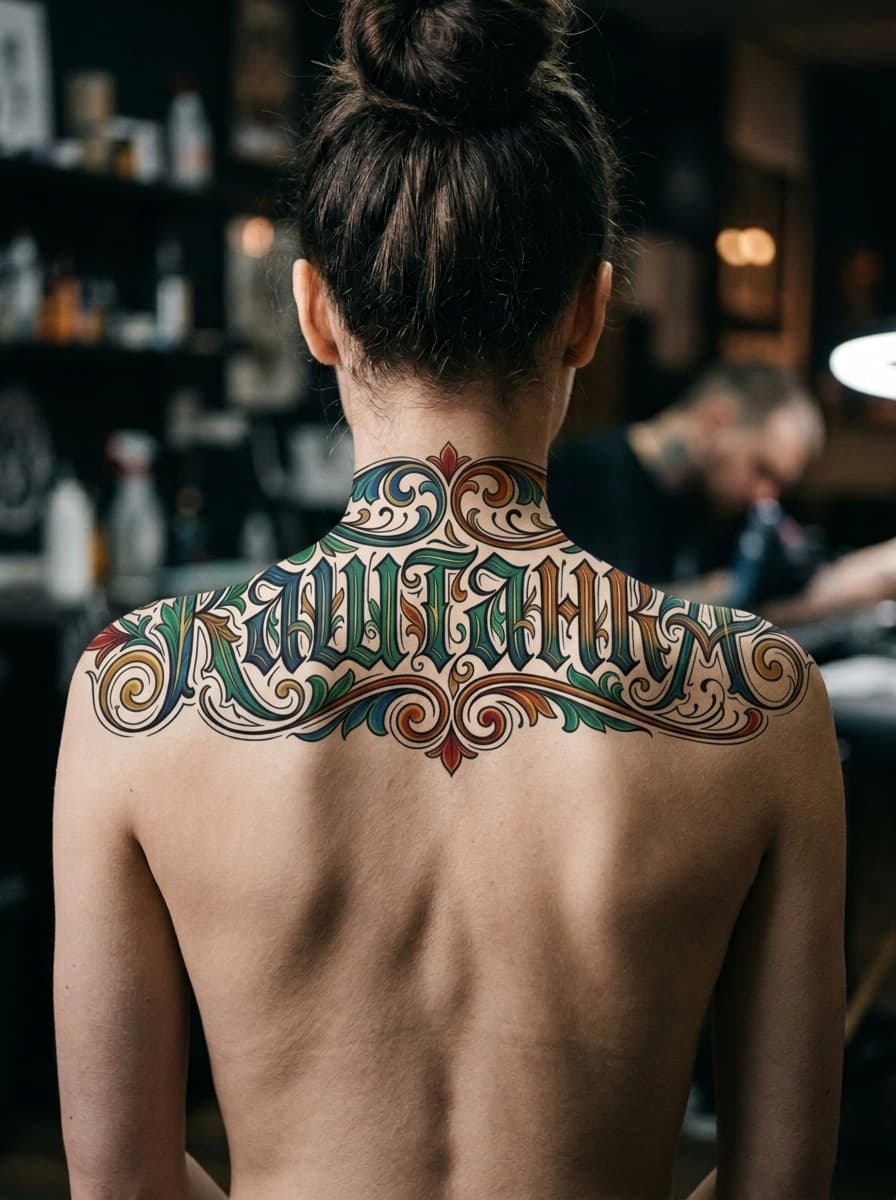 Тату эскиз: Tryon: back