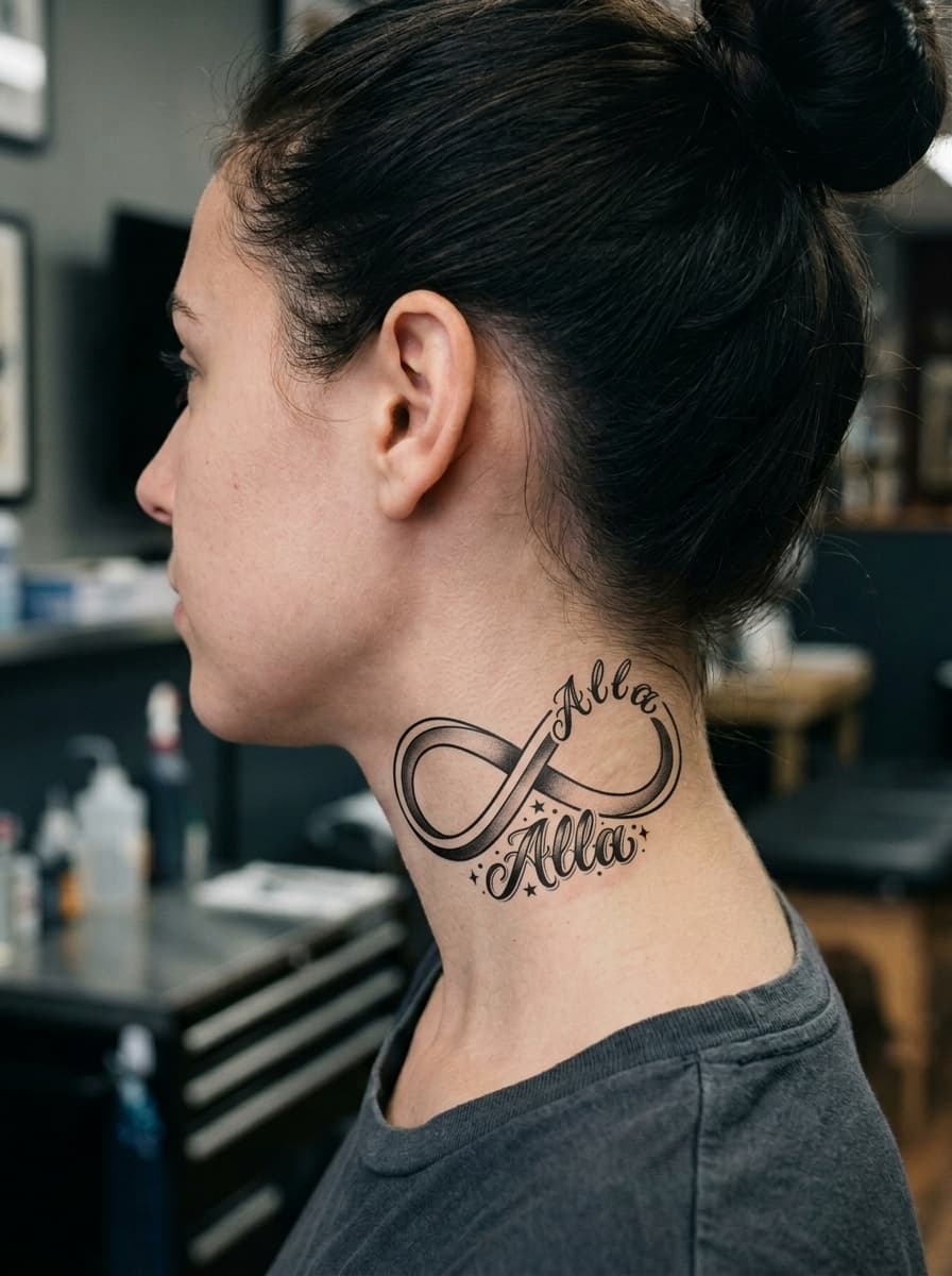 Тату эскиз: Tryon: neck