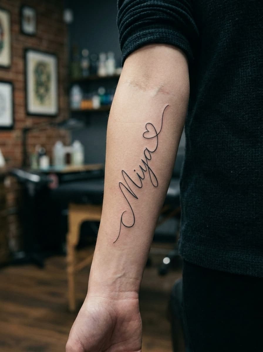 Тату эскиз: Tryon: forearm