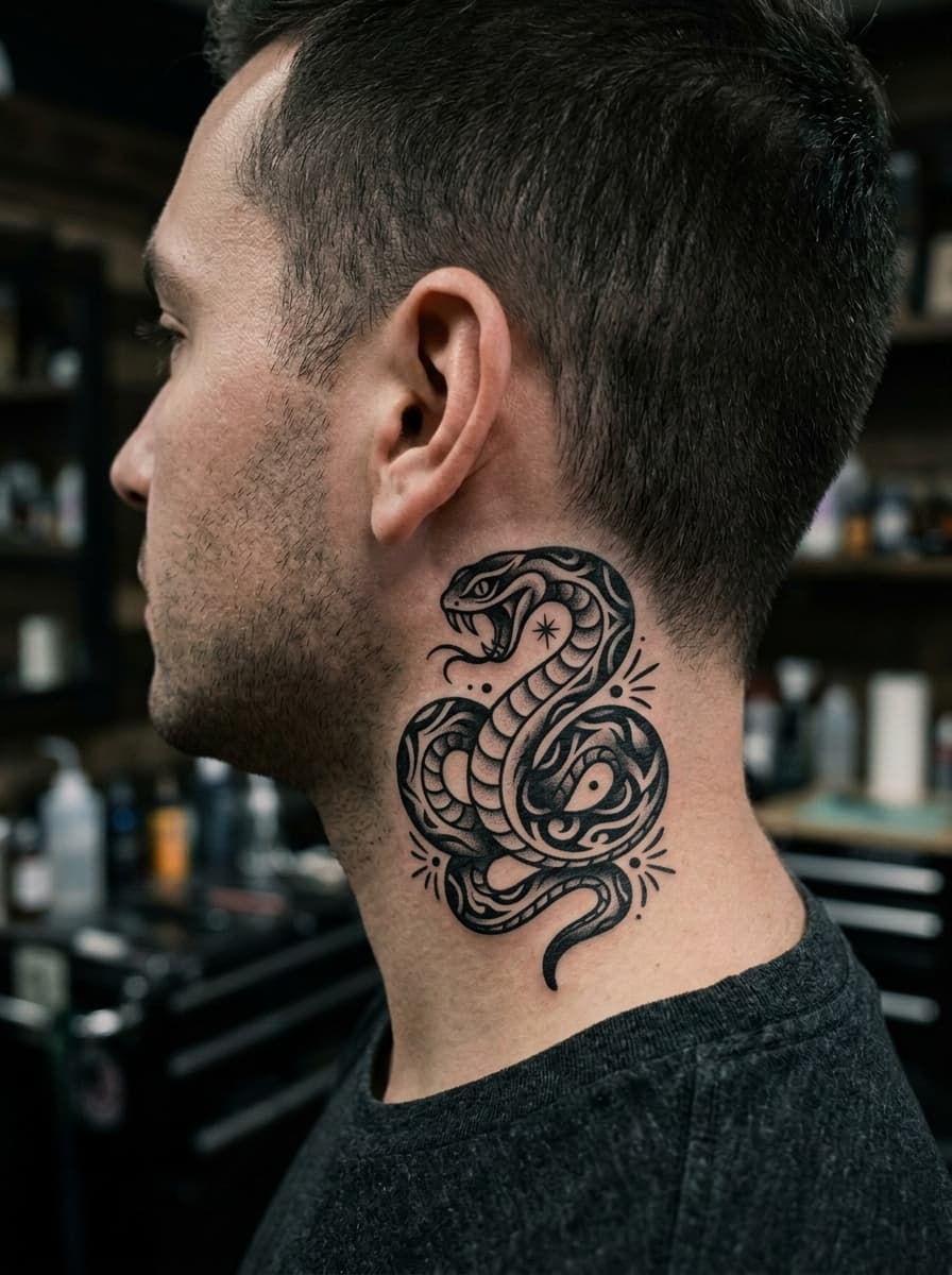 Тату эскиз: Tryon: neck