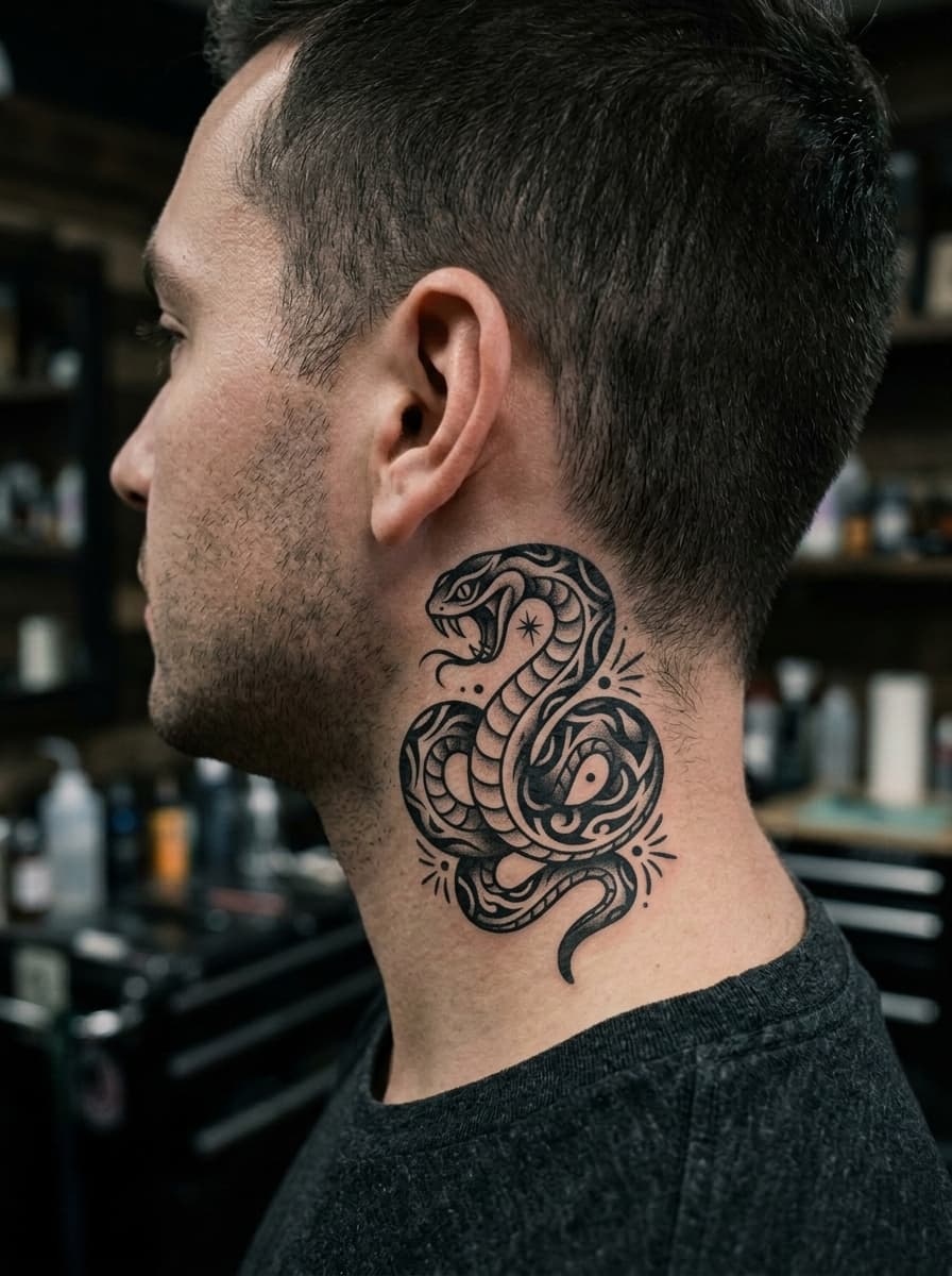 Тату эскиз: Tryon: neck