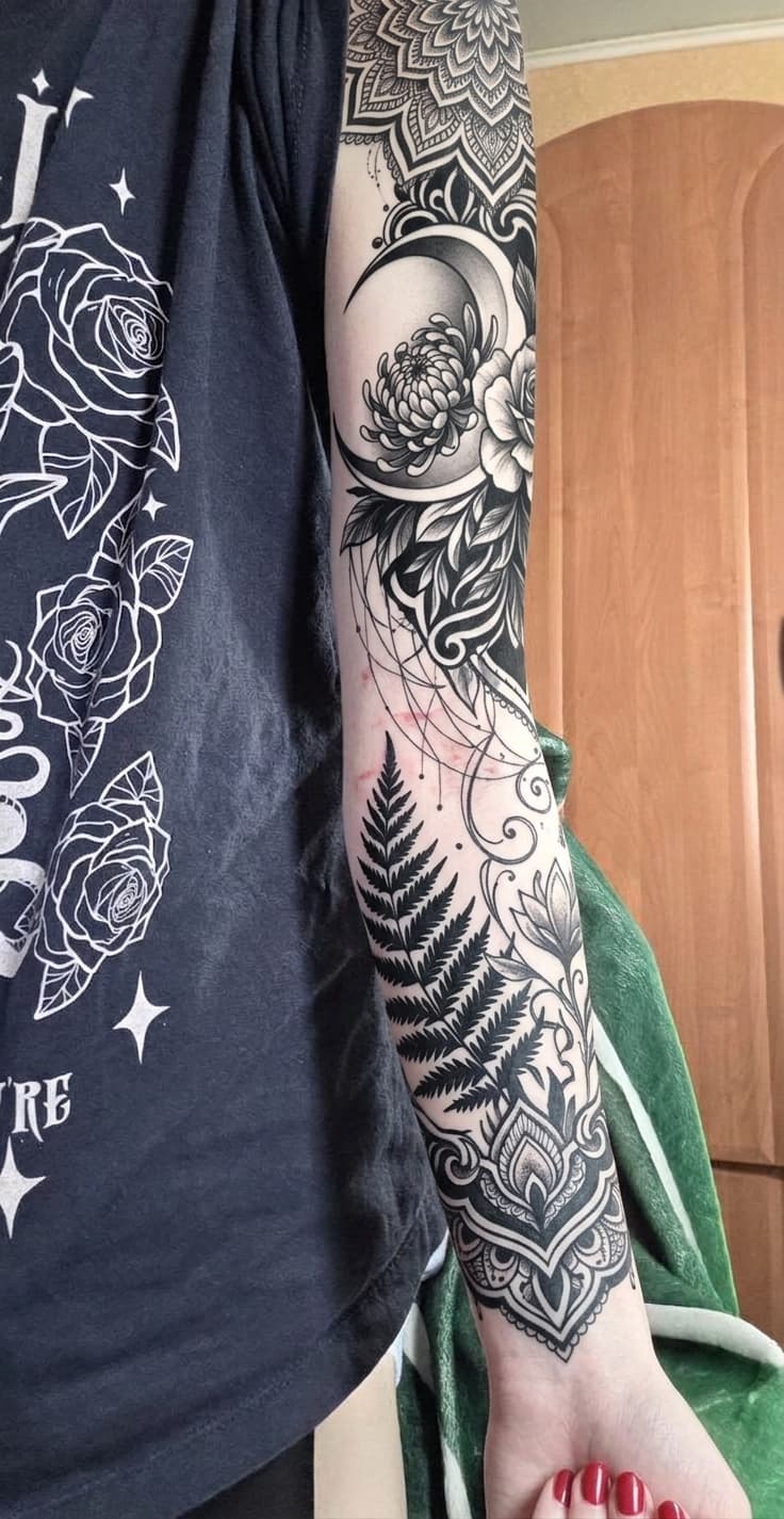 Тату эскиз: Tryon: sleeve