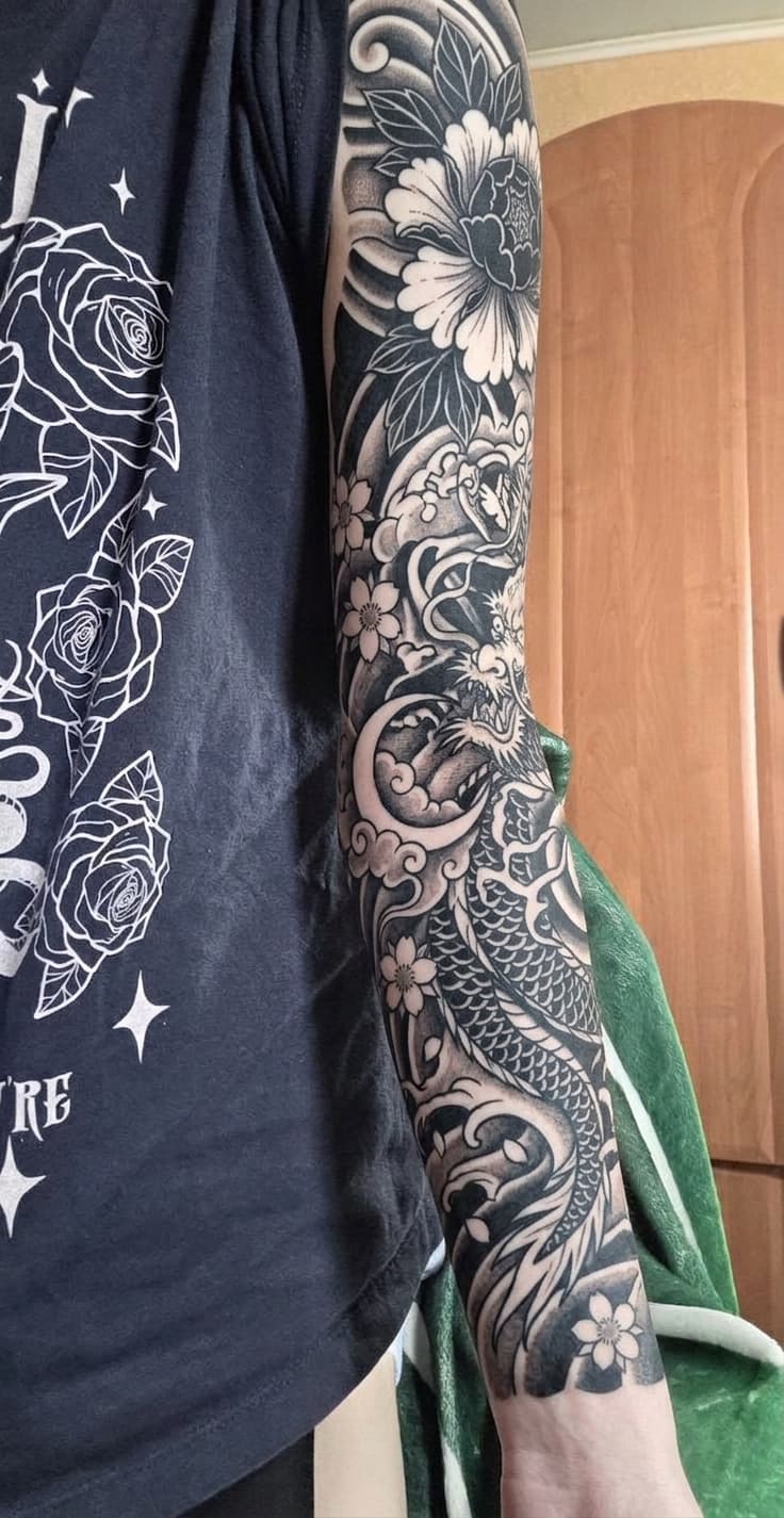 Тату эскиз: Tryon: sleeve