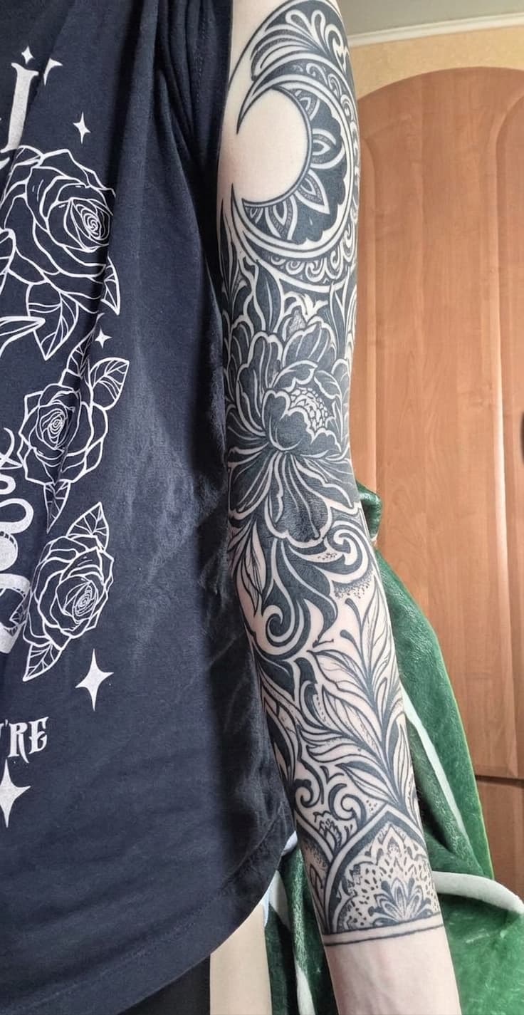 Тату эскиз: Tryon: sleeve