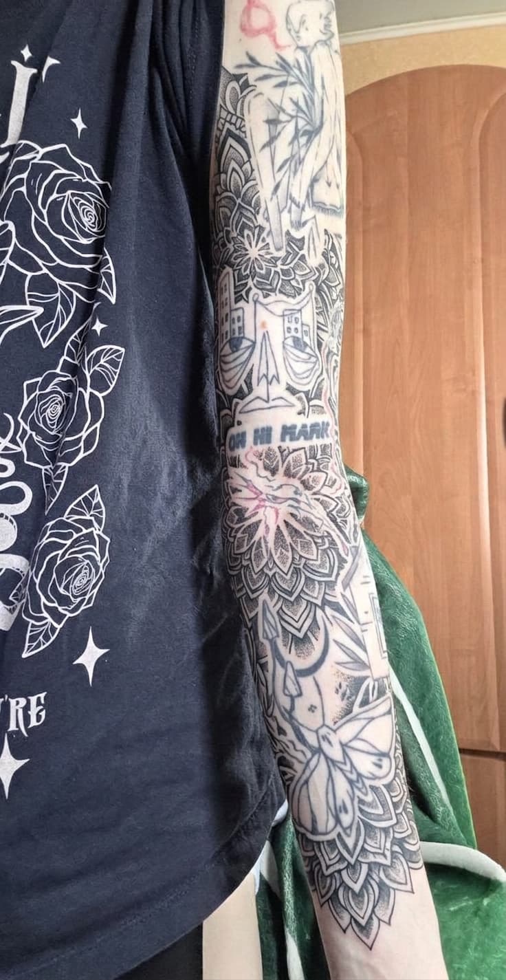 Тату эскиз: Tryon: sleeve