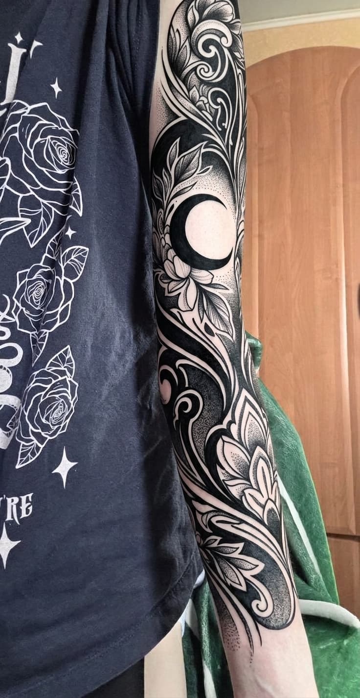 Тату эскиз: Tryon: sleeve