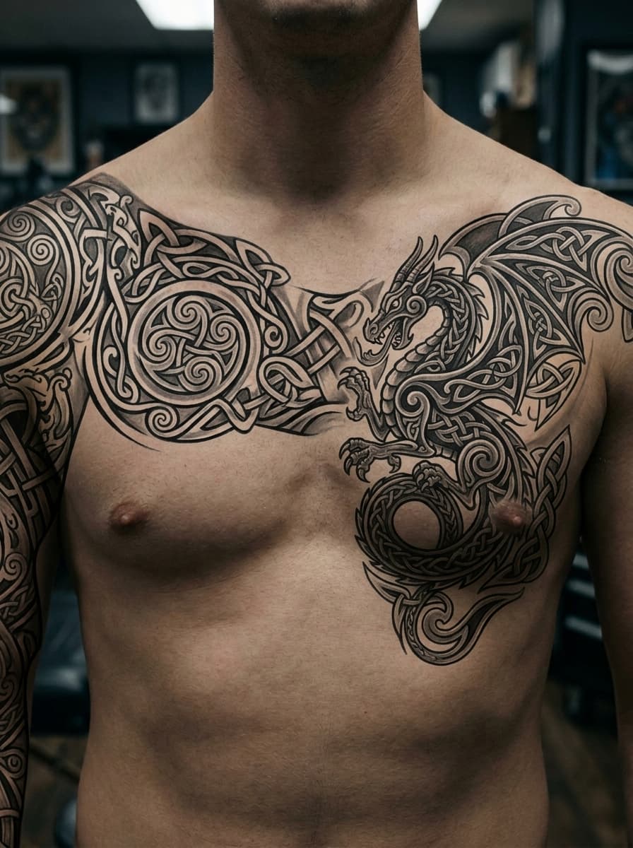 Тату эскиз: Tryon: chest