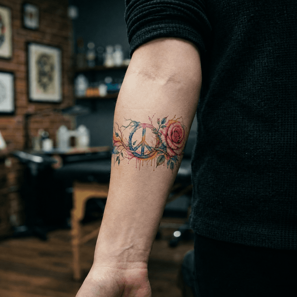 Тату эскиз: Tryon: forearm