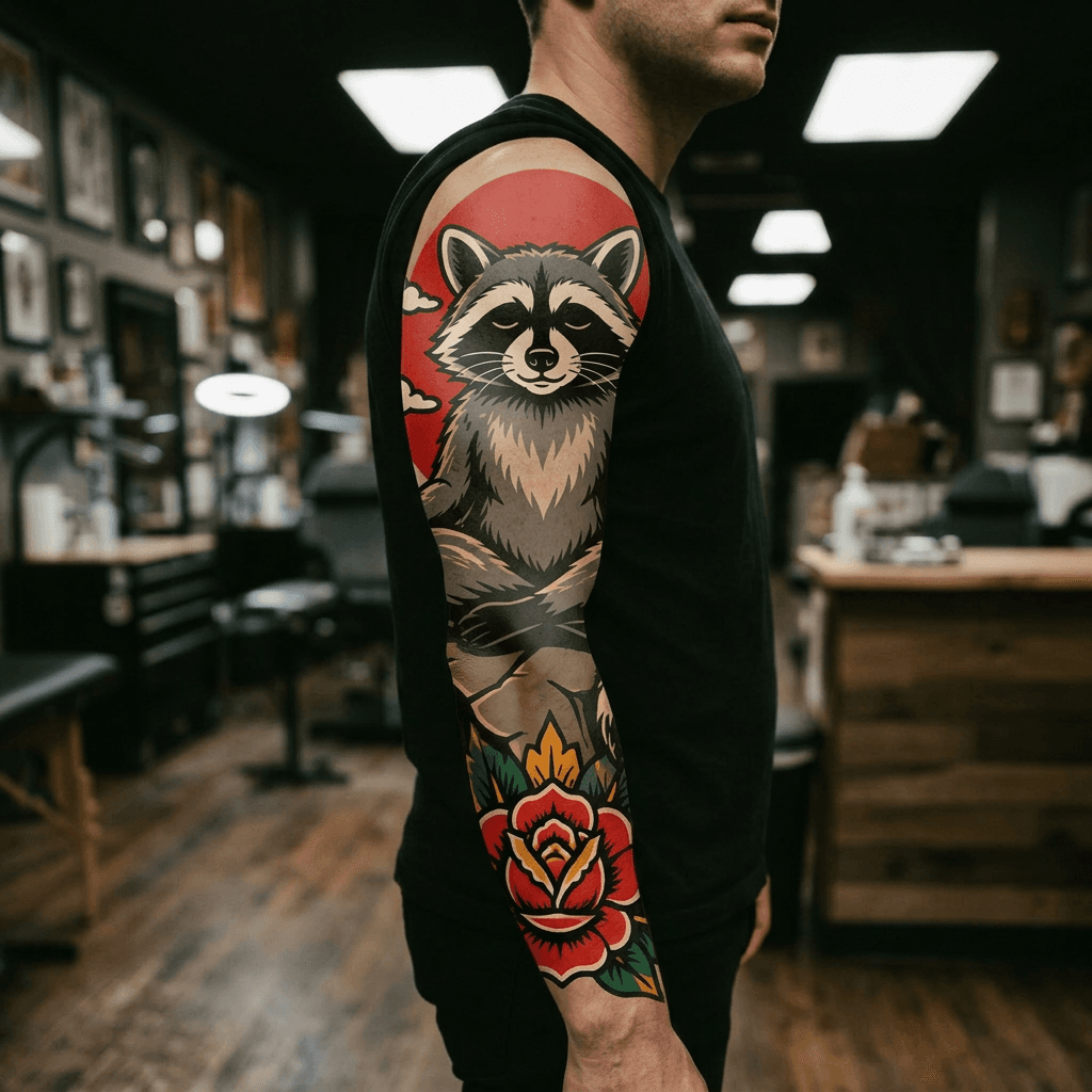 Тату эскиз: Tryon: sleeve