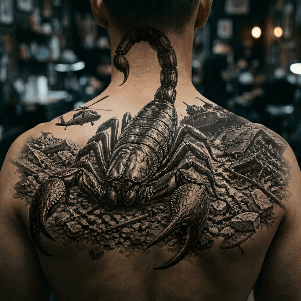 Тату эскиз: Tryon: back