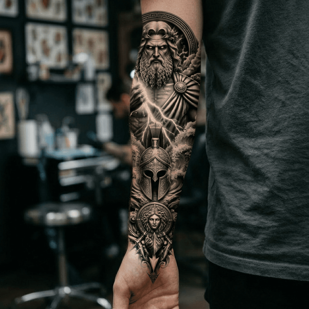 Тату эскиз: Tryon: forearm
