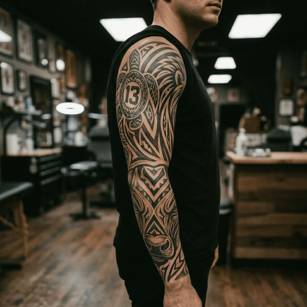 Тату эскиз: Tryon: sleeve