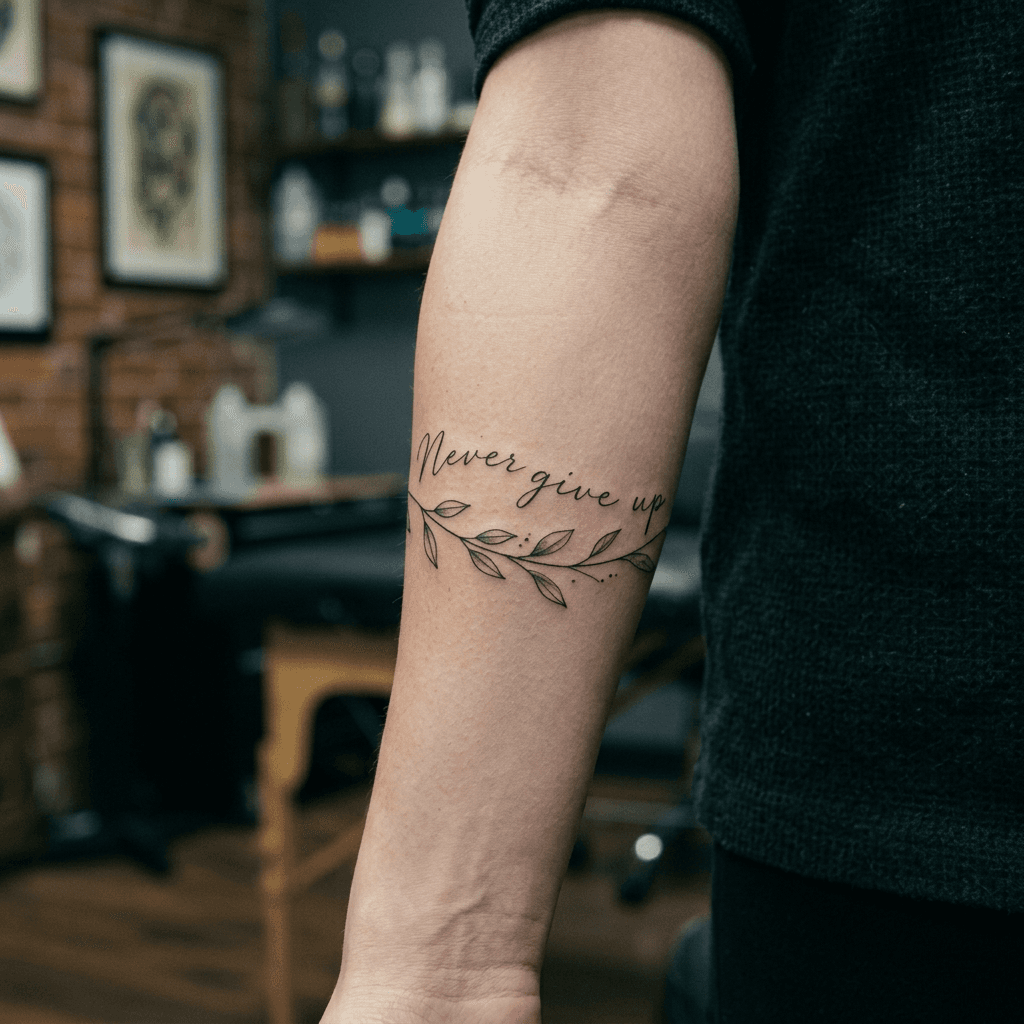 Тату эскиз: Tryon: forearm