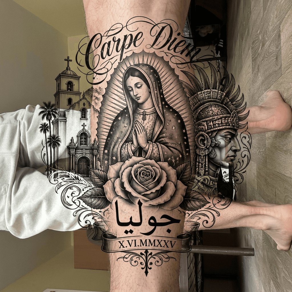 Тату эскиз: Tryon: forearm