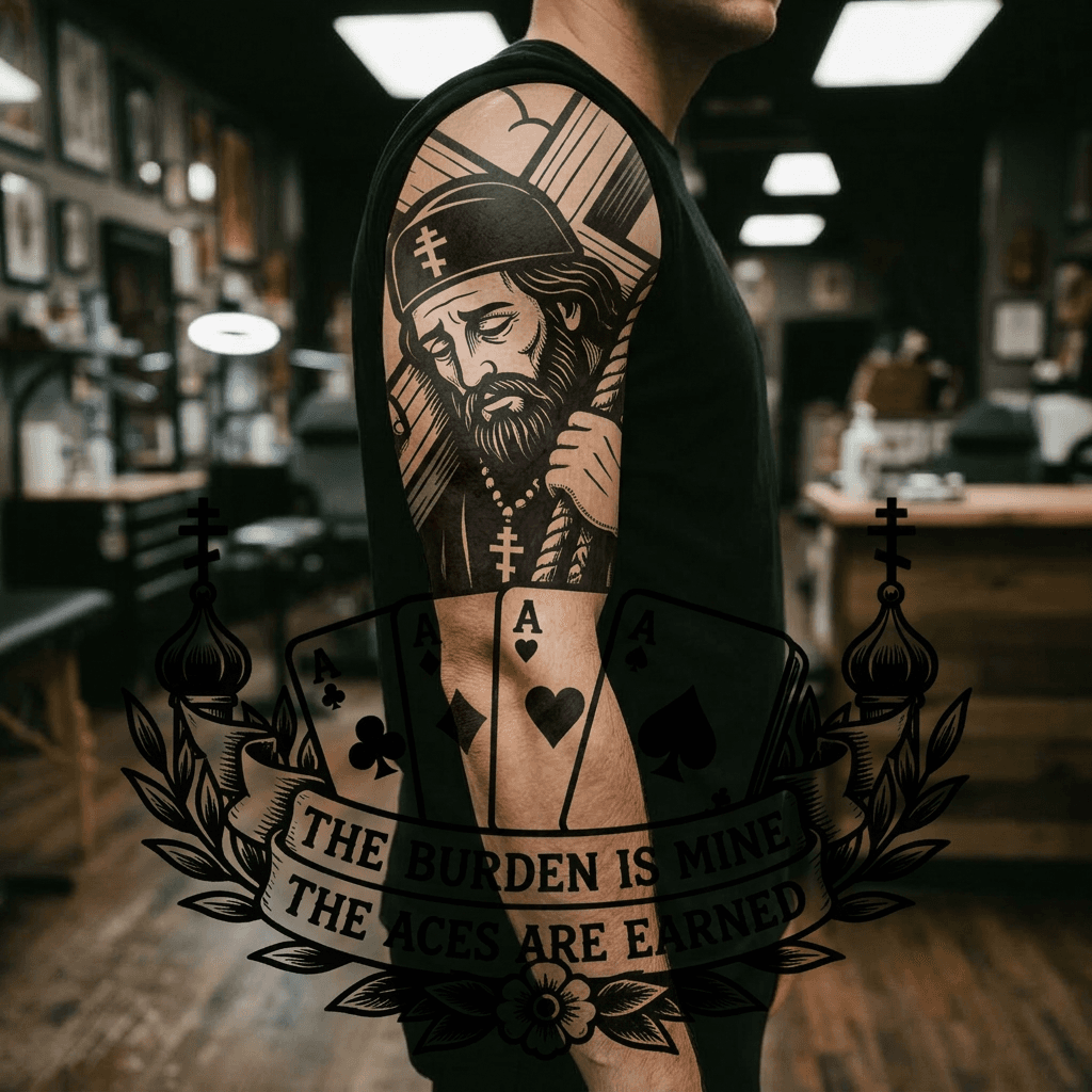 Тату эскиз: Tryon: sleeve