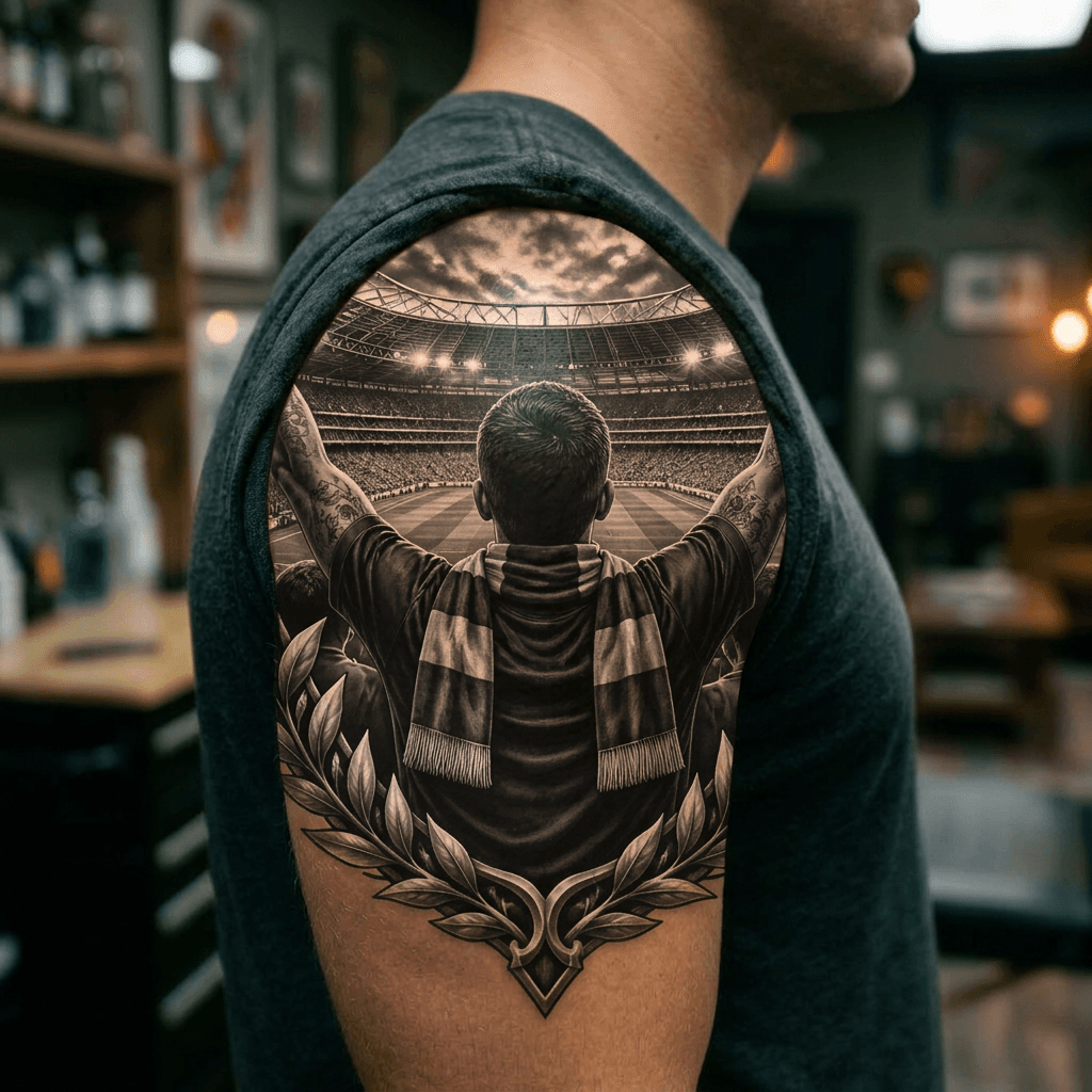 Тату эскиз: Tryon: shoulder
