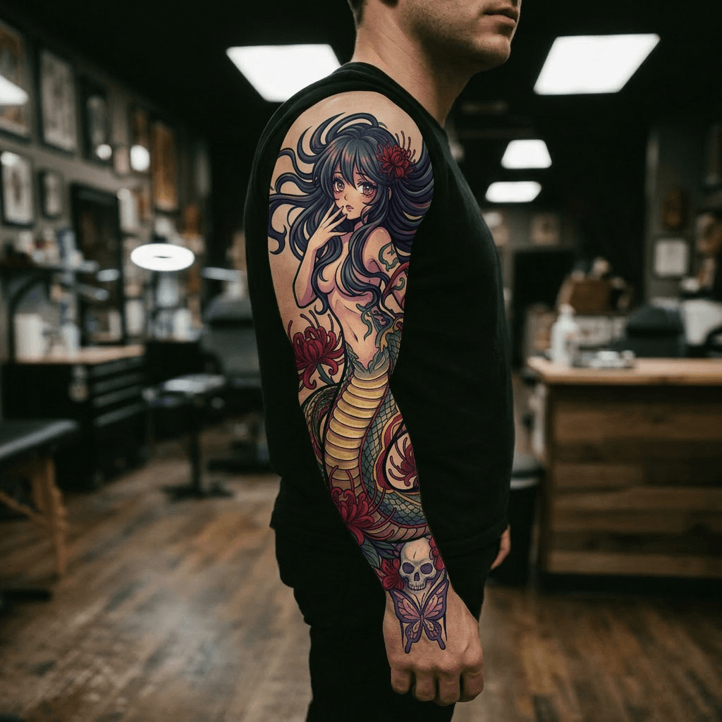 Тату эскиз: Tryon: sleeve