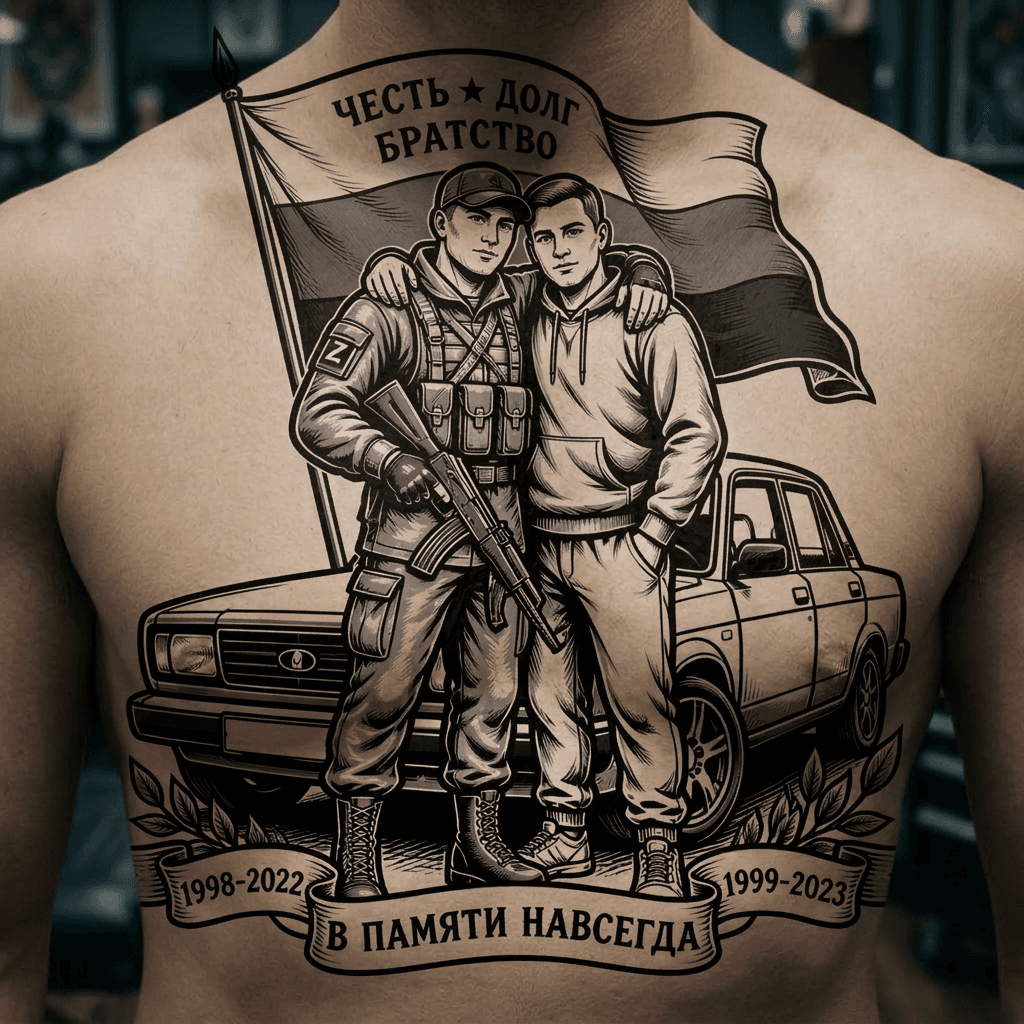 Тату эскиз: Tryon: chest