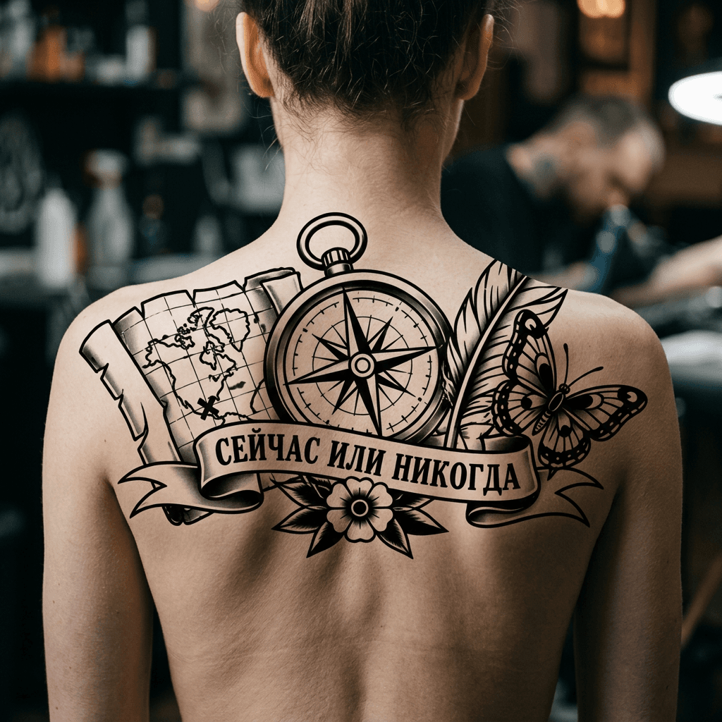 Тату эскиз: Tryon: back