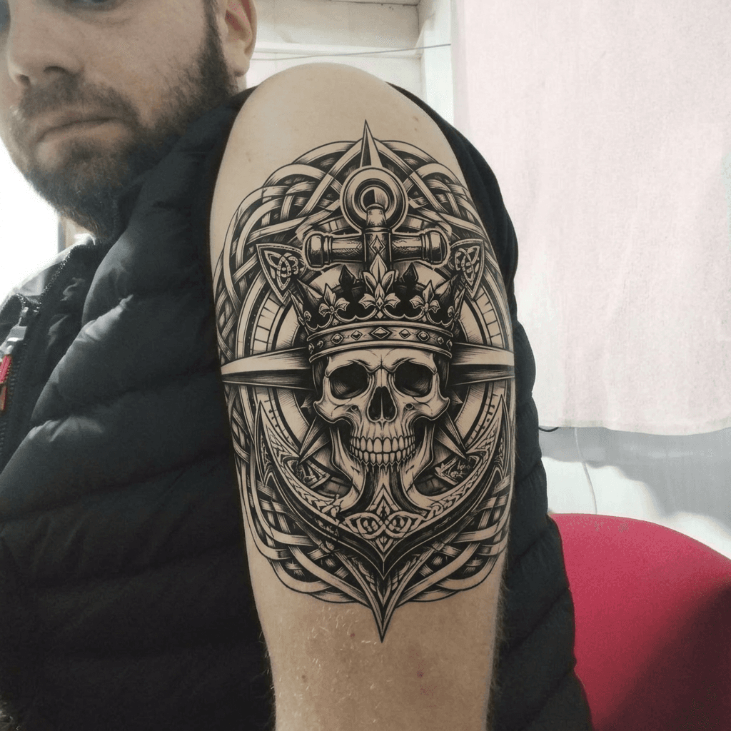 Тату эскиз: Tryon: shoulder