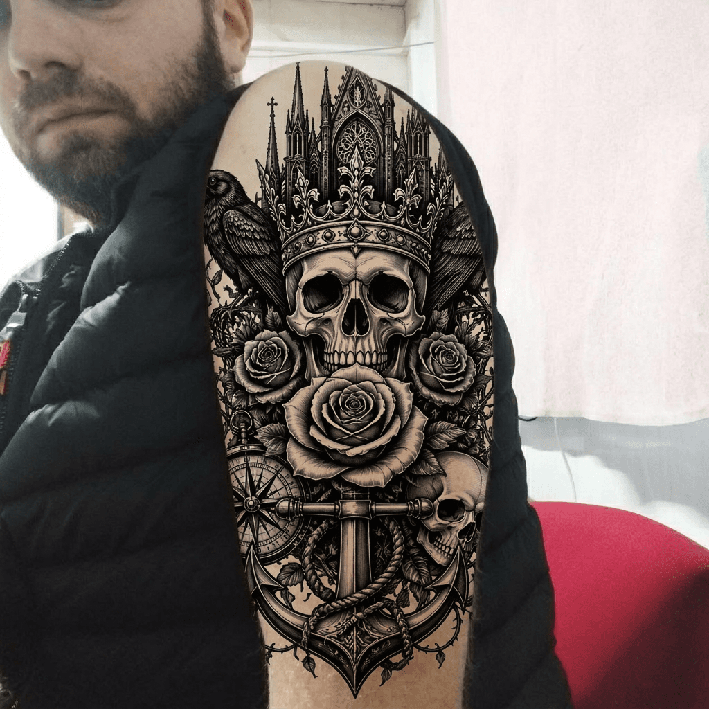 Тату эскиз: Tryon: shoulder