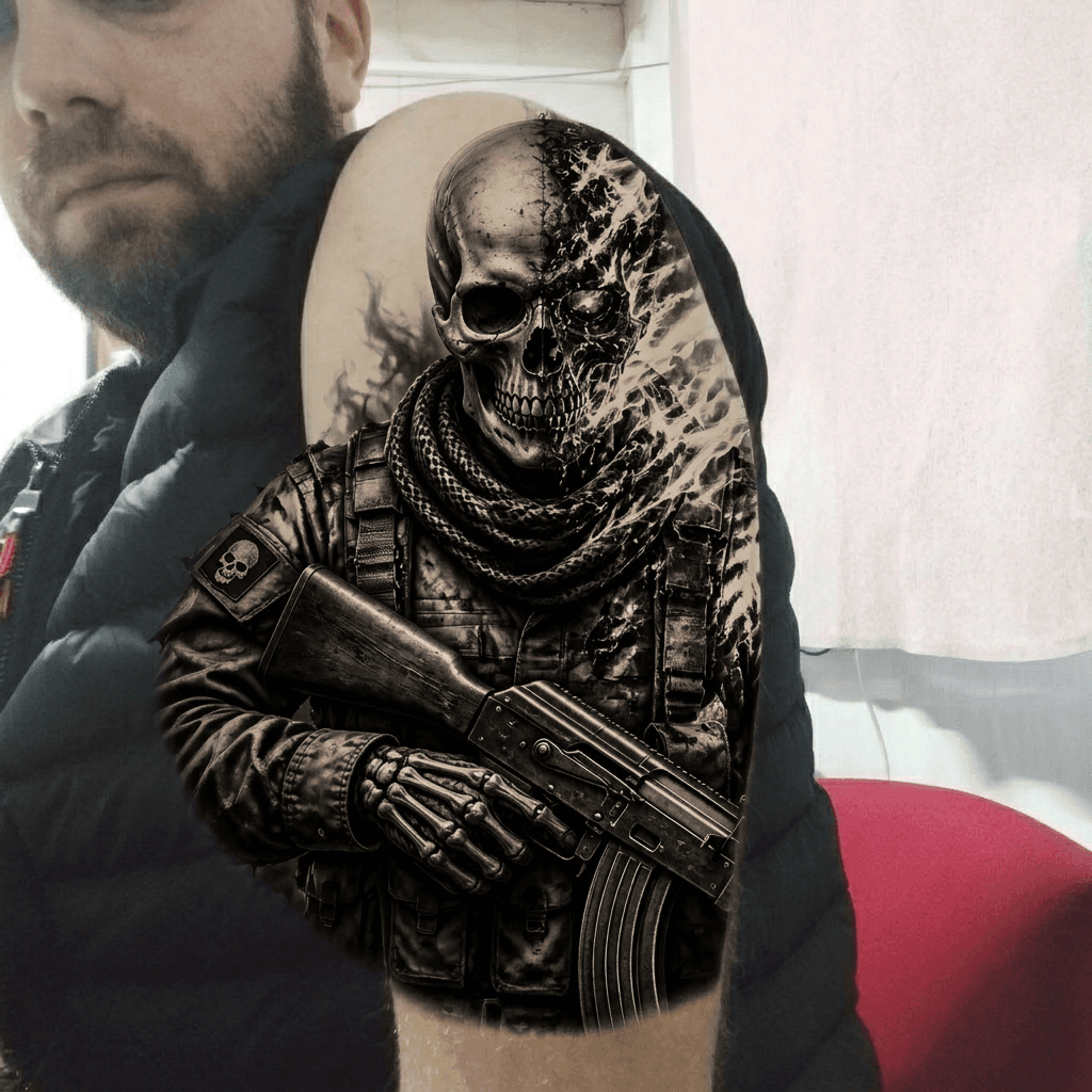 Тату эскиз: Tryon: shoulder