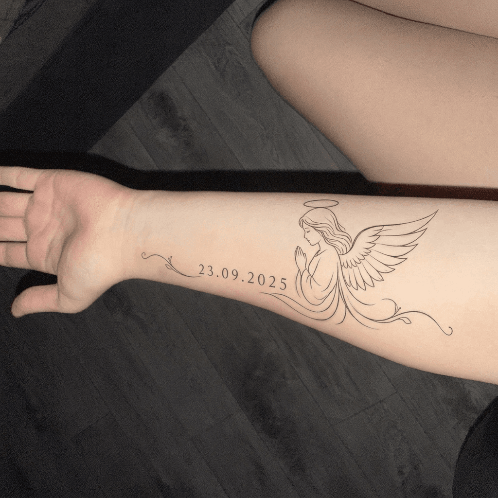 Тату эскиз: Tryon: forearm