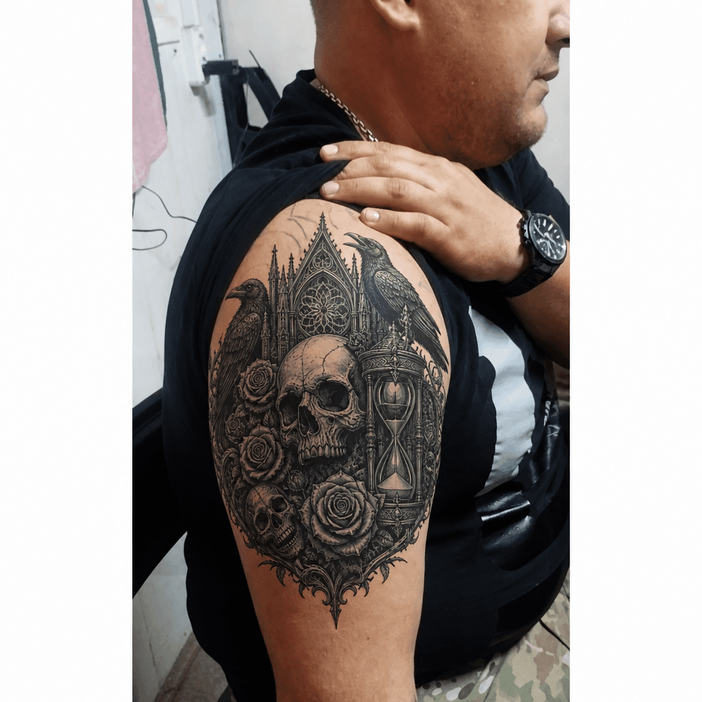 Тату эскиз: Tryon: shoulder