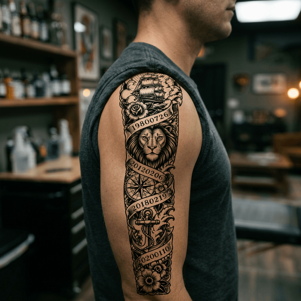 Тату эскиз: Tryon: shoulder