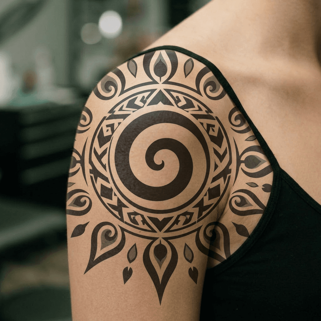 Тату эскиз: Tryon: shoulder