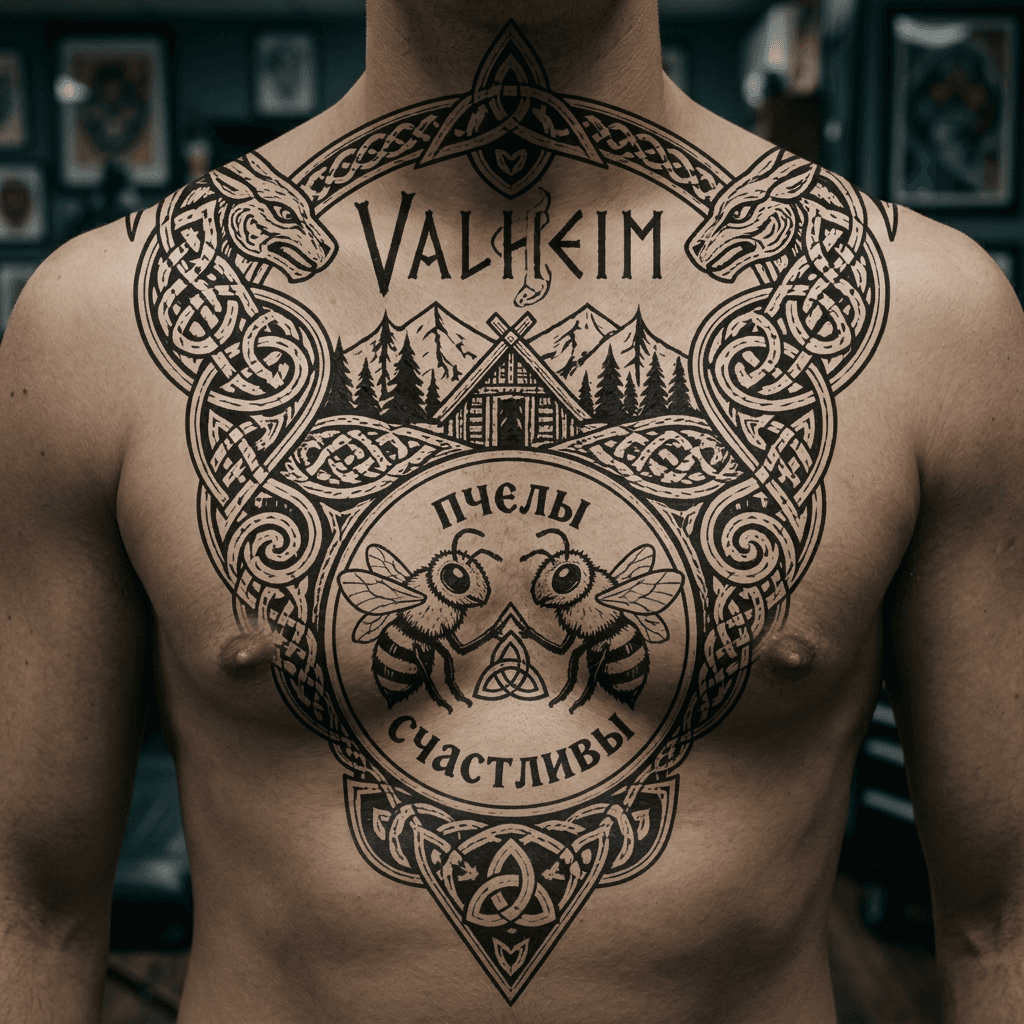 Тату эскиз: Tryon: chest
